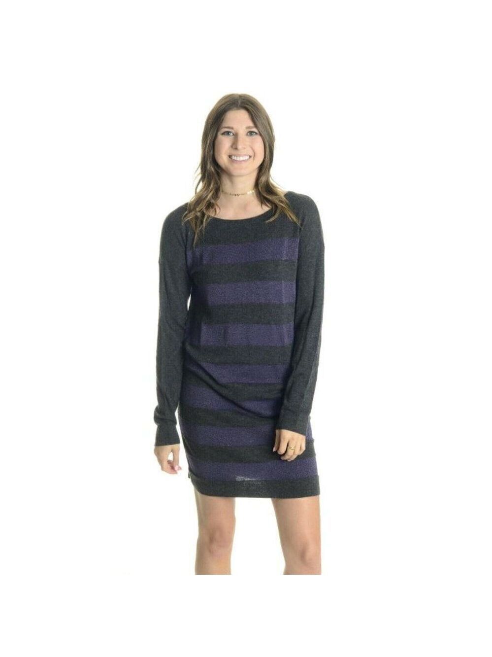 C&C California Long Sleeve Stripe Sweater Dress M